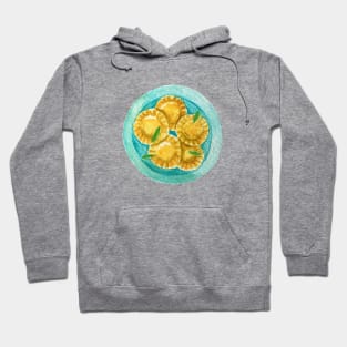 Ravioli pasta watercolour painting Hoodie